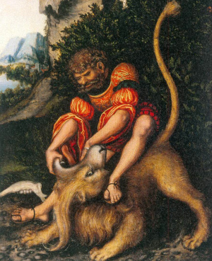 Samson Slaying the Lion