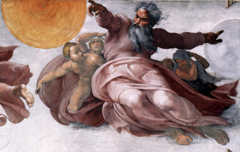 God Creates Sun, Moon, Planets