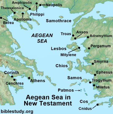 Ancient Aegean Sea Map